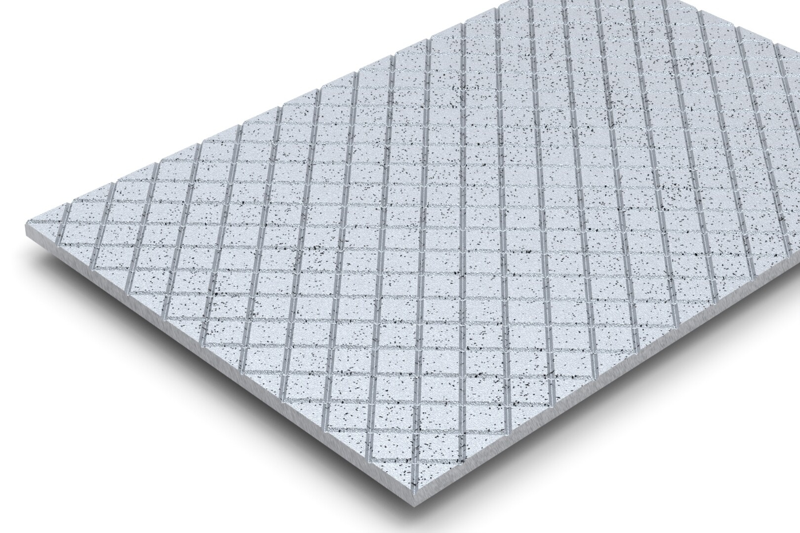 FP2/300 cast-metal floor and landing plate in aluminium