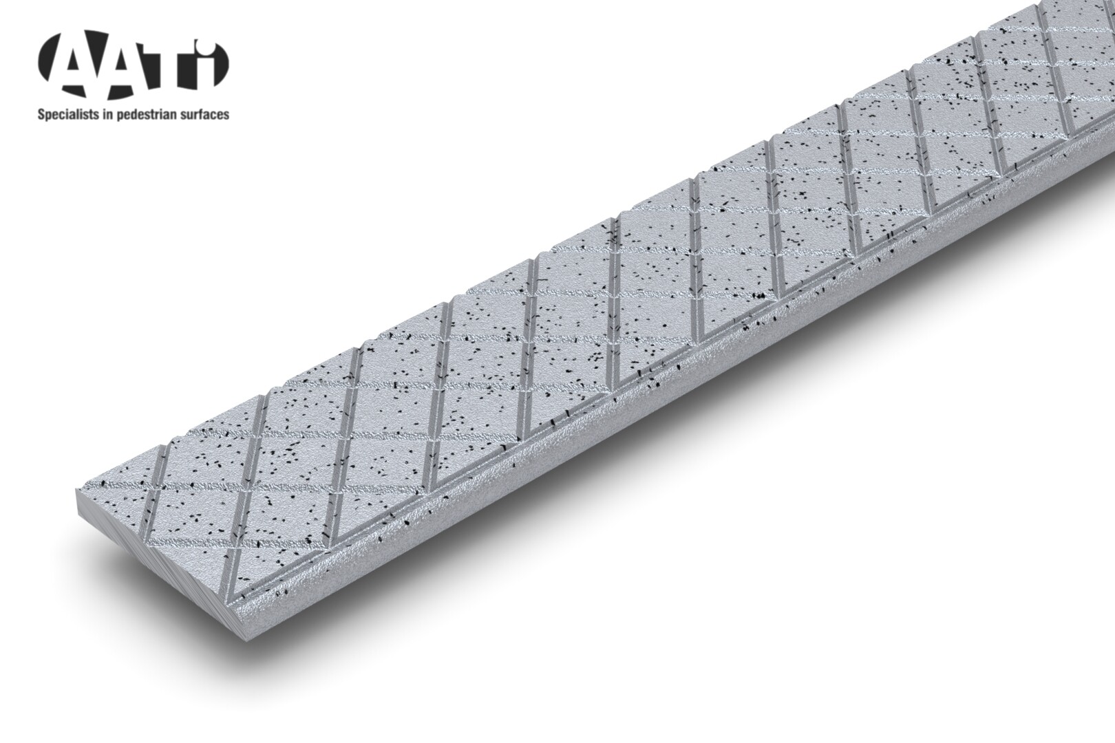 SN23/55 HDLT™ aluminium stair nosing with diamond-pattern anti-slip surface