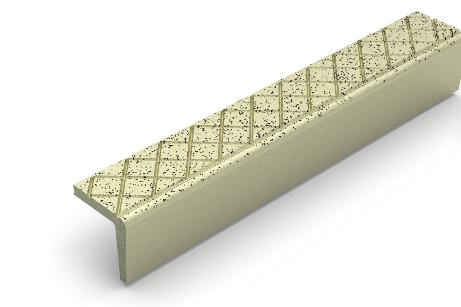 SN9/55 HDLT™ anti-slip stair nosing in nickel bronze