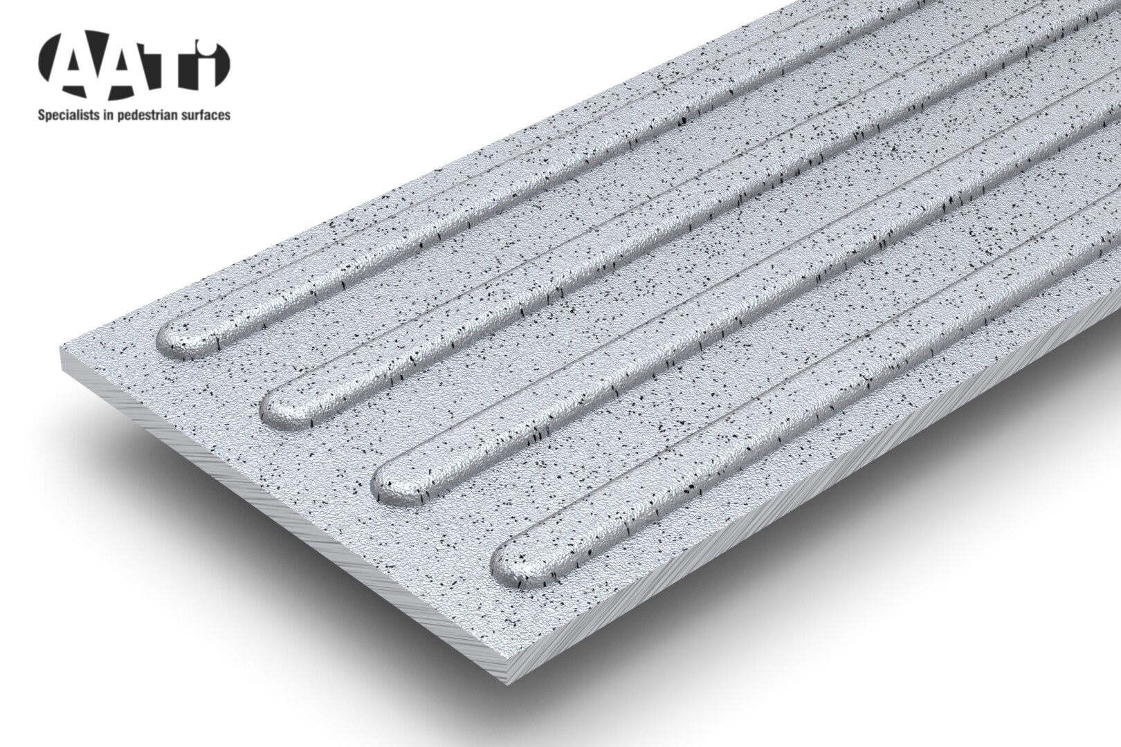 TP1/200 aluminium cast-metal corduroy tactile plate